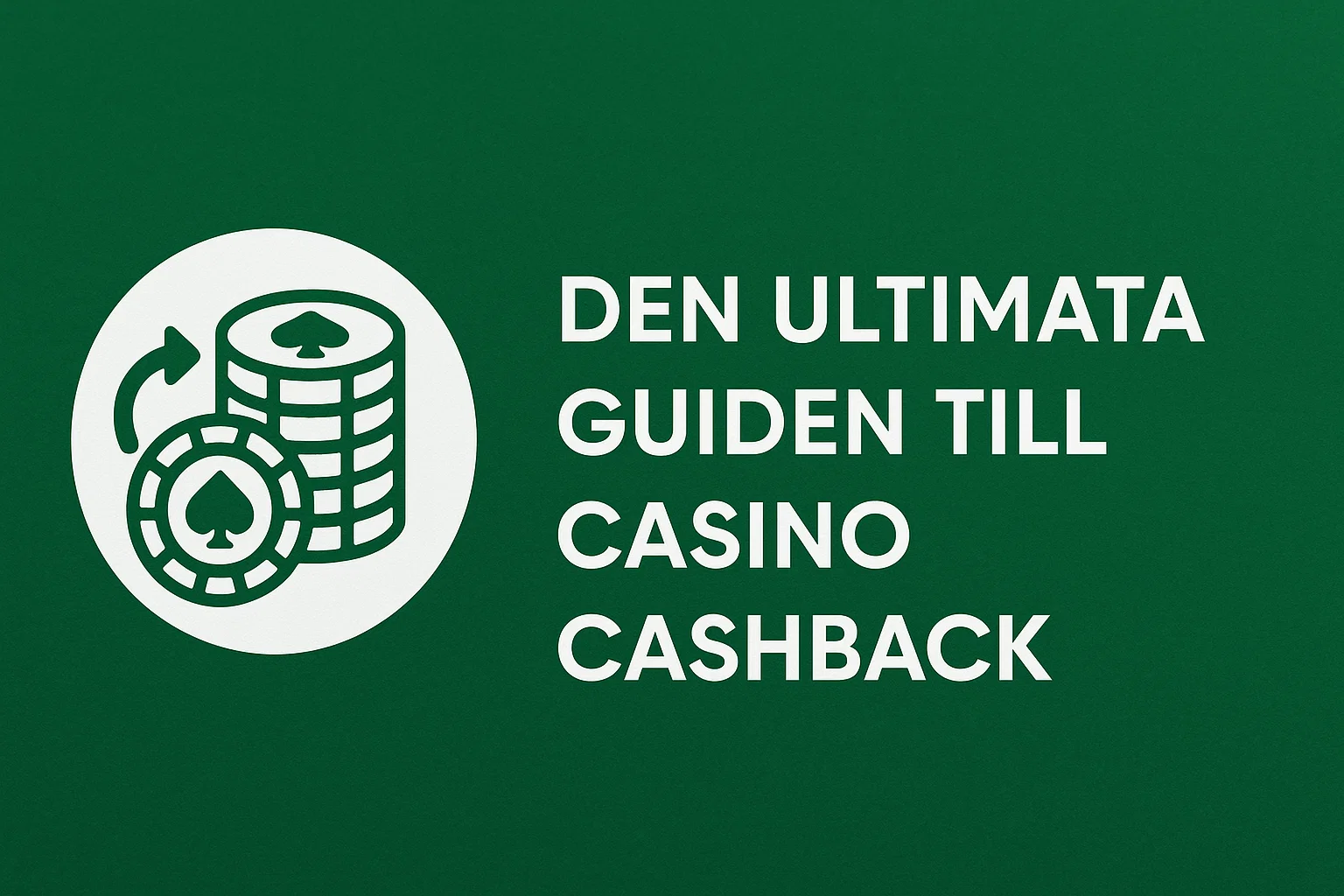 Den Ultimata Guiden till Casino Cashback